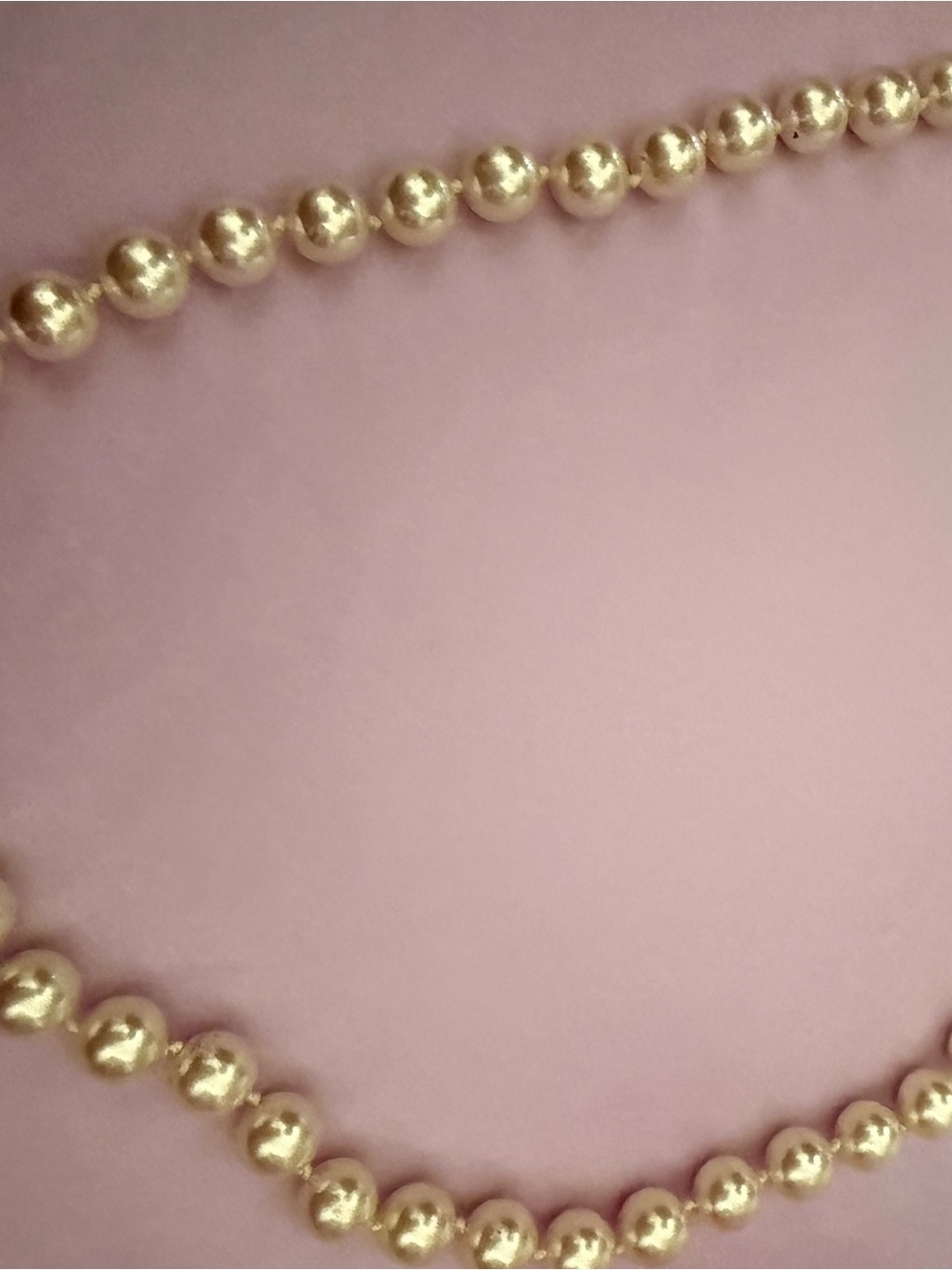 Vintage Graduated Faux Pearl Necklace 18” Decorative Box Clasp Costume Jewelry